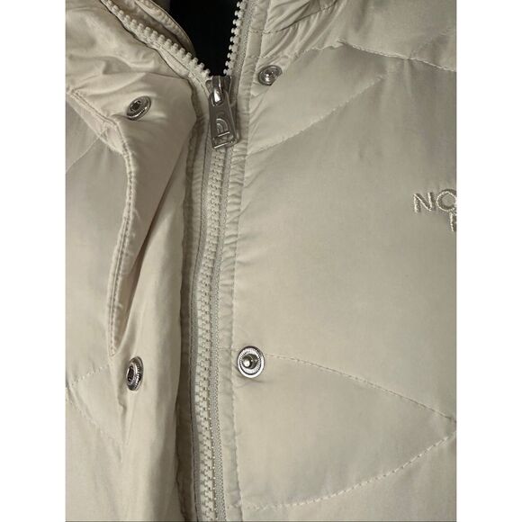 The North Face Women's Cream Miss Metro Down Parka Jacket Coat Medium - Picture 6 of 11